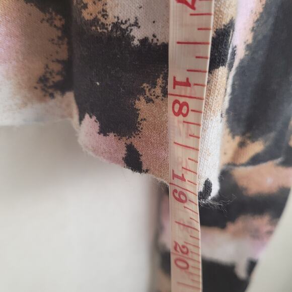 New Wild Fable black tie dye cropped fleece lined hoodie Size Large - Picture 7 of 7